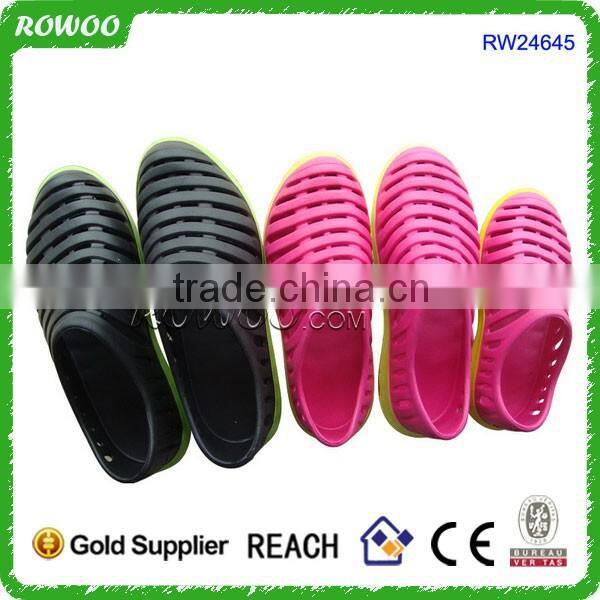 wholesale cheap breathable colorful flower decorated women eva clogs garden shoes