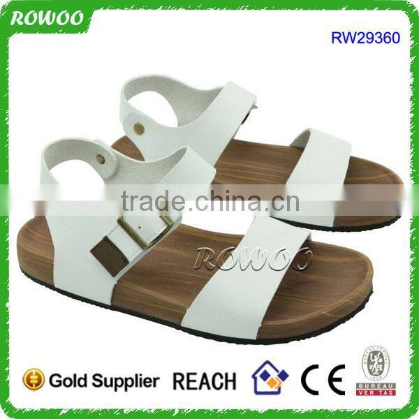 Easy Walking White Beach Flat Flip Flop Sandals