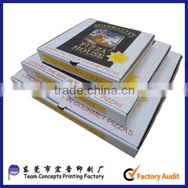 paper white design pizza box cartons