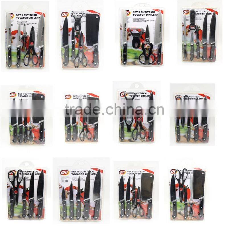 common use kitchen tools:multi-purpose Wooden Cutting Board With Stainless Steel Knife