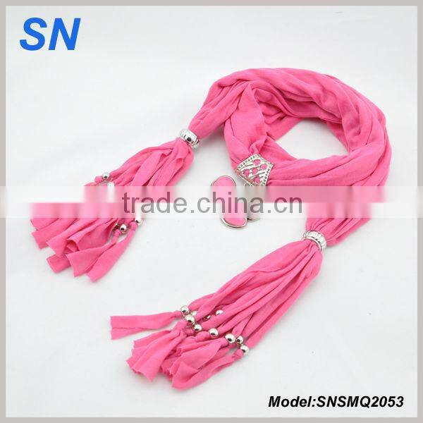 Hot Selling Polyester Alloy Jewelry Beads Pendant Scarf