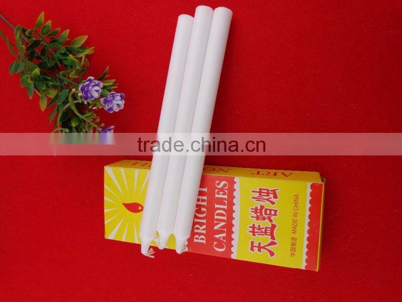 cheap Ghana market paraffin wax white candle from candle making supplier