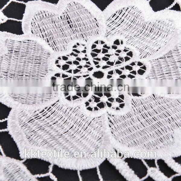 2014 New Fashion Cotton water soluble lace/cording lace for fashion apparel