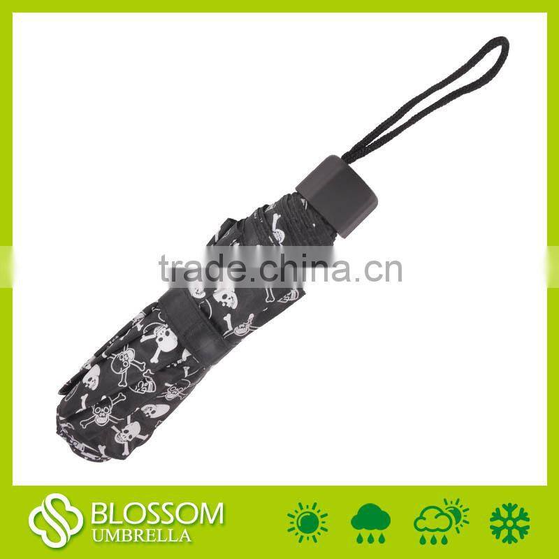 Fancy umbrella,skull umbrella,foldable umbrella