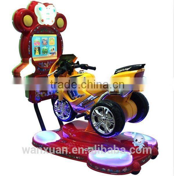 Led screen video racing game horse ride coin operatd kiddie ride
