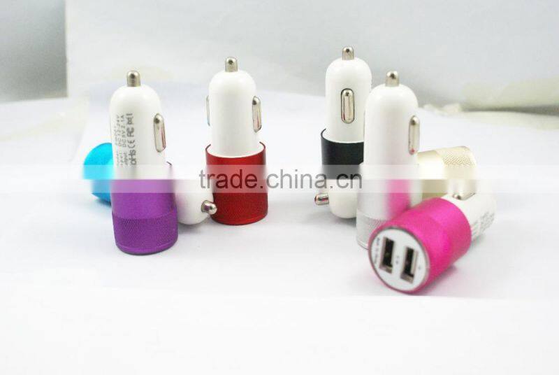 Free samples dual usb car charger for usb portable car charger