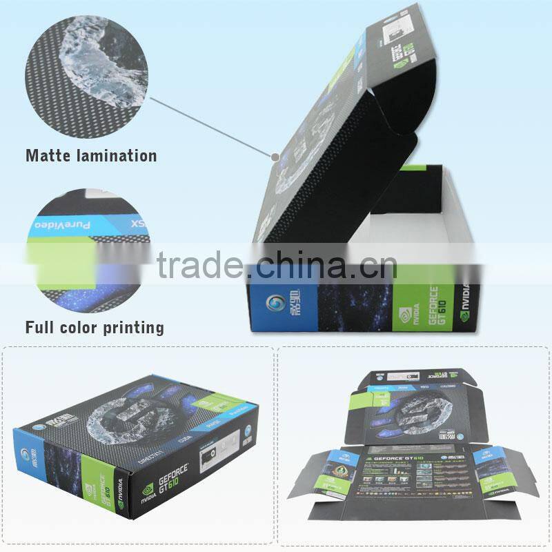 Customized Tuck Top Food China E Flute Takeaway Corrugated Box