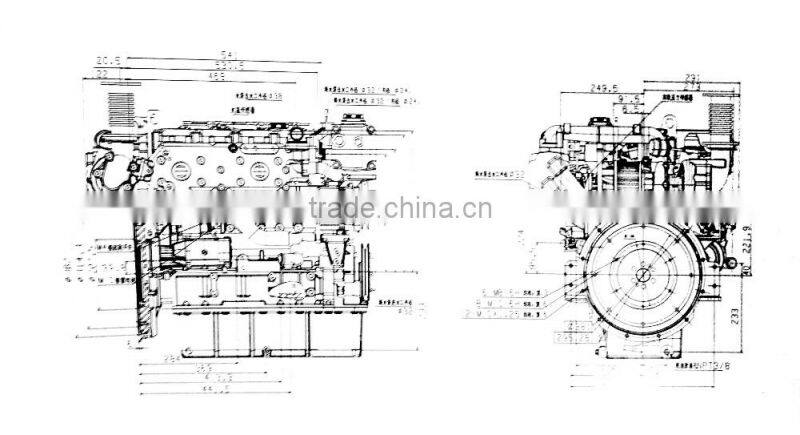 Yuchai YC4FA Series Marine Diesel Engine (115hp-130hp)