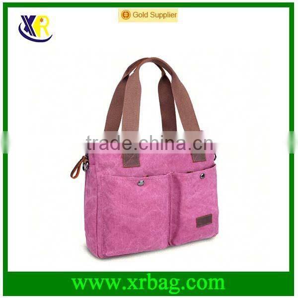 fashion women canvas handle tote bag 2015 new