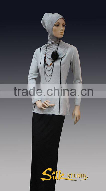 Long Sleeve Jersey Blouse Top