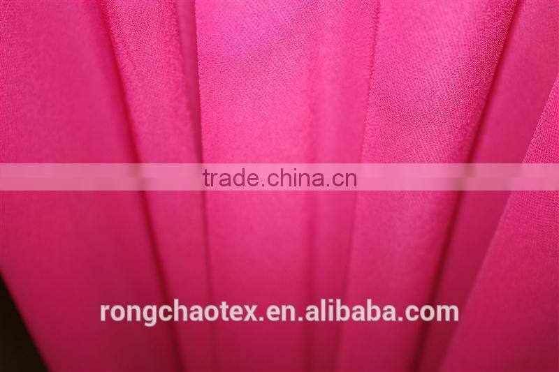 Plastic baroque satin fabric 100% polyester chiffon fabric jubah chiffon with low price