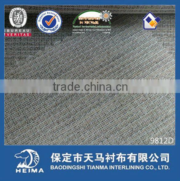 high quality hair interlining #9812 for front of suit and overcoat-Tianma Factory