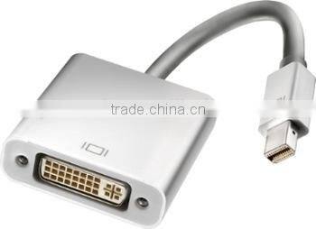 Mini DisplayPort Male to DVI/Dual Link Female Adapter cable 6in with high speed