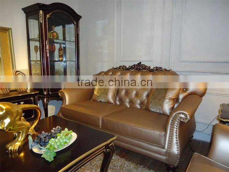 high quality 554# antique classic leather sofa