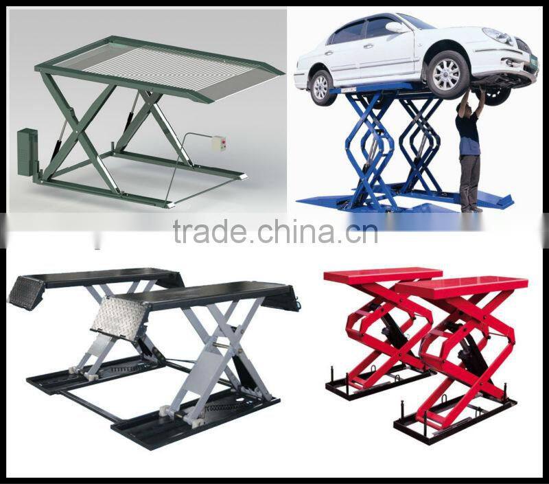 3.2T Two Cylinder Portable Mid Rise Scissor Lift