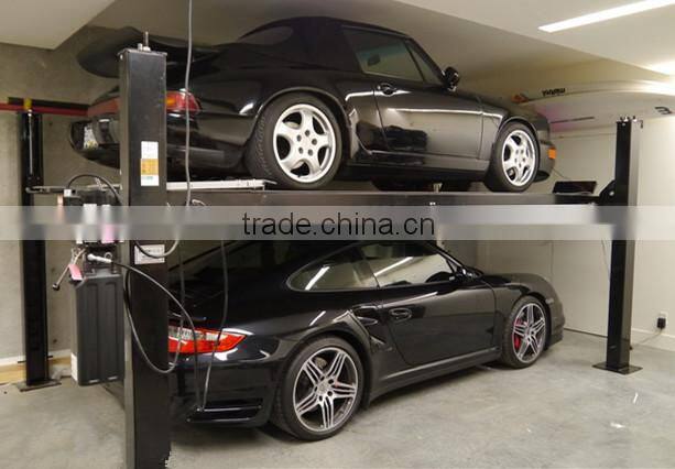 Advanced Underground 4 Pillars Stacker Parking Lift for Home