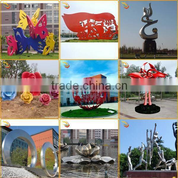 Outdoor Modern 304 Stainless Steel Sculpture for Garden Decoration