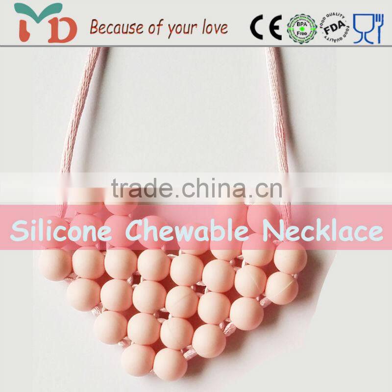 Custom Logo Food Grade Silicone Teething Jewelry Tags