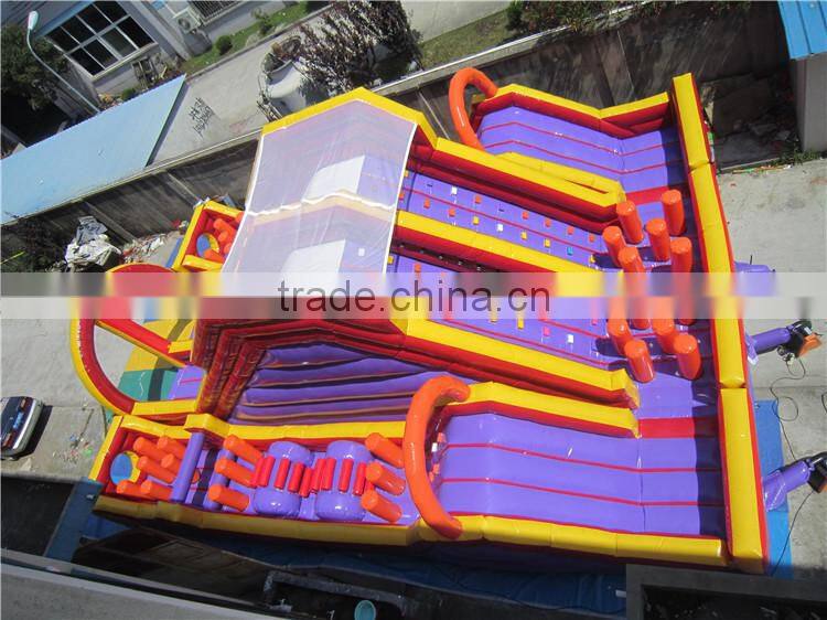 Outdoor Inflatable Race Obstacle Course/adult bounce house