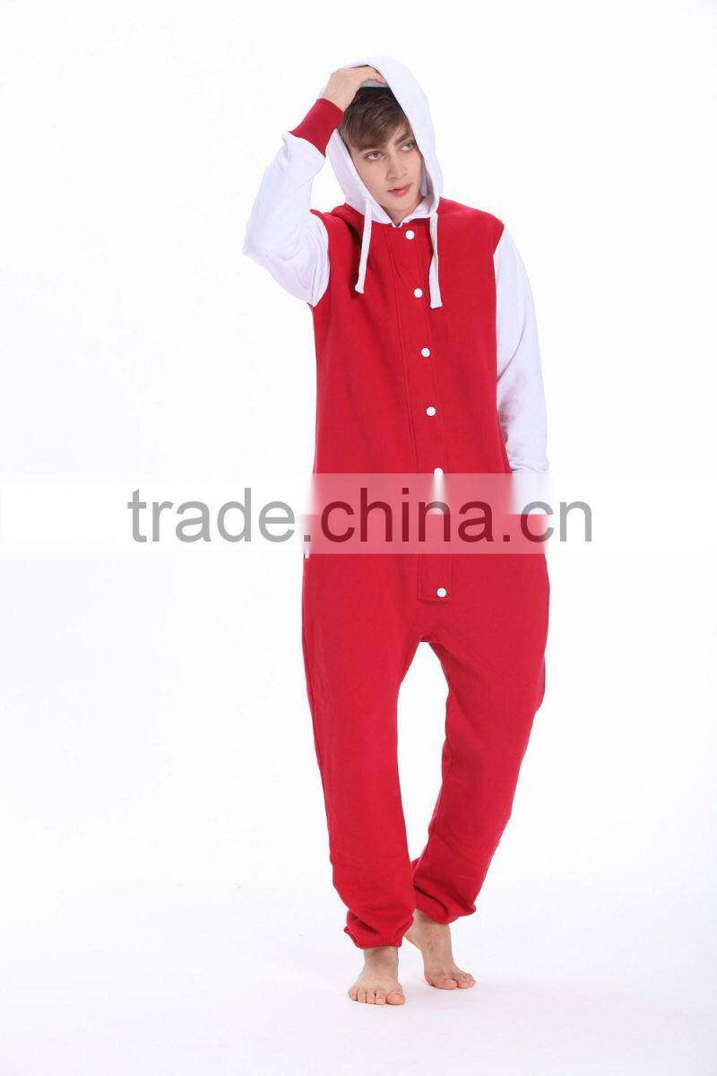 New arrival onesie jumpsuit one piece jump in suit zipped hoodie