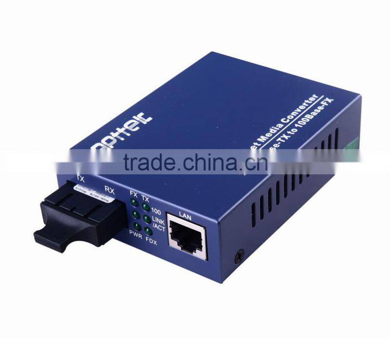 10/100M Ethernet fiber optic to cat5e/cat6 media converter