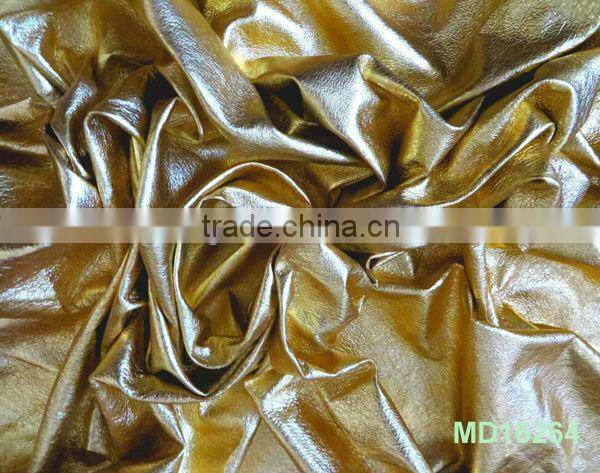 man-made pig skin pu leather for garments MD16252