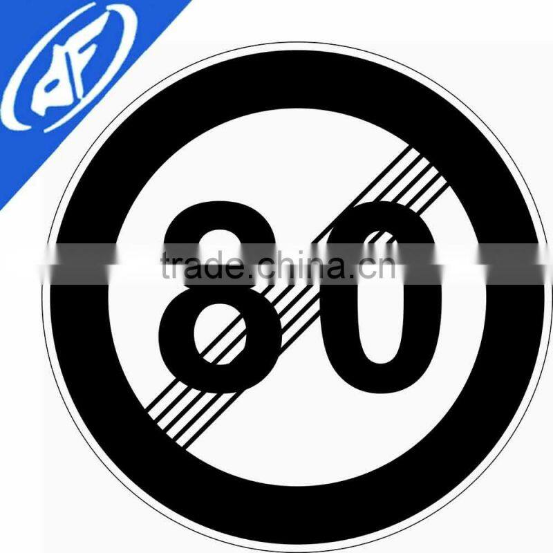 Reflective adhesive unfreeze 80 yard Road sign