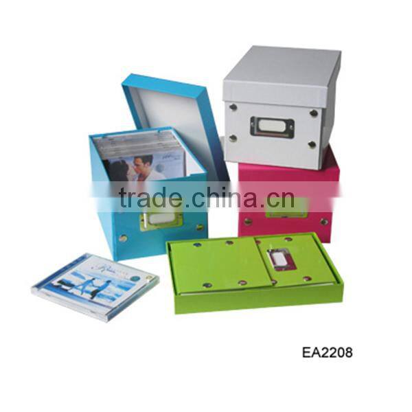 High quality cardboard paper foldable storage box