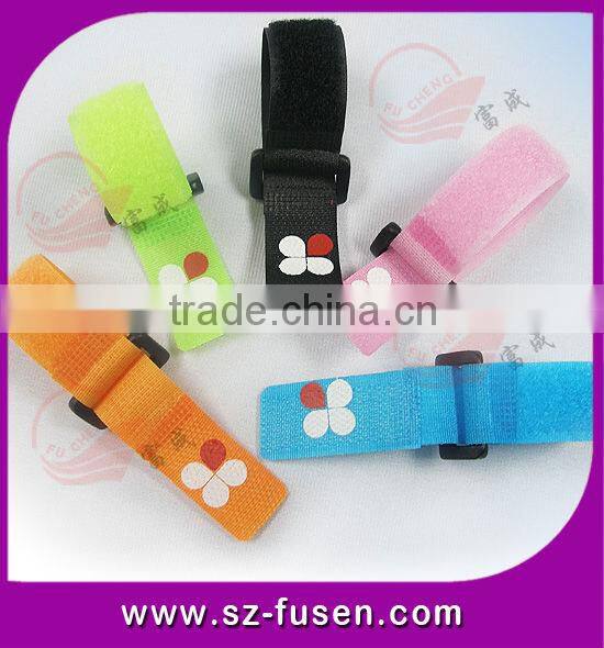 New products of Input information plate ID Nylon magic tape Bracelet