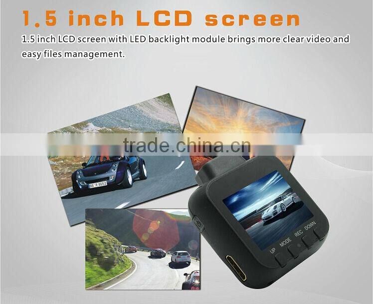 1.5 Inch 1080P Full HD 5.0M Pixel G-sensor Super Mini Hidden Camera Car Black Box