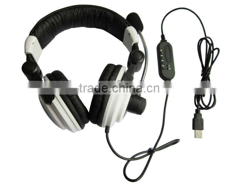 2013 new product Hot selling wired folding headset for PS3/computer