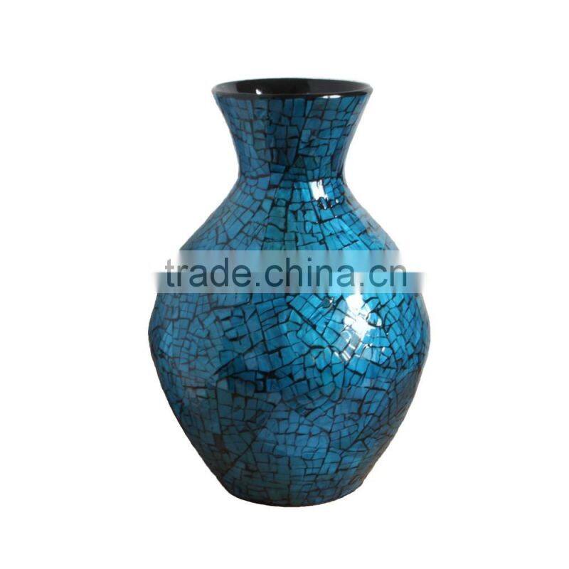 mother of pearl vase with nice design for decoration