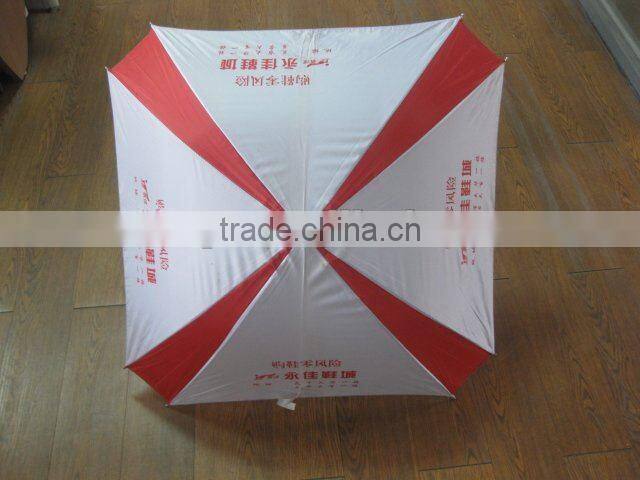 polyester with silver coating double rib reinforced square umbrella