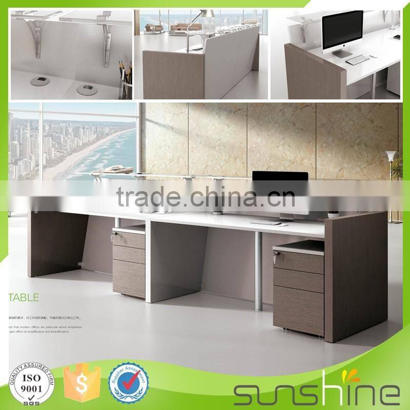 YS-RCT04 2016 fantastic newest luxury white color fitness center reception desk
