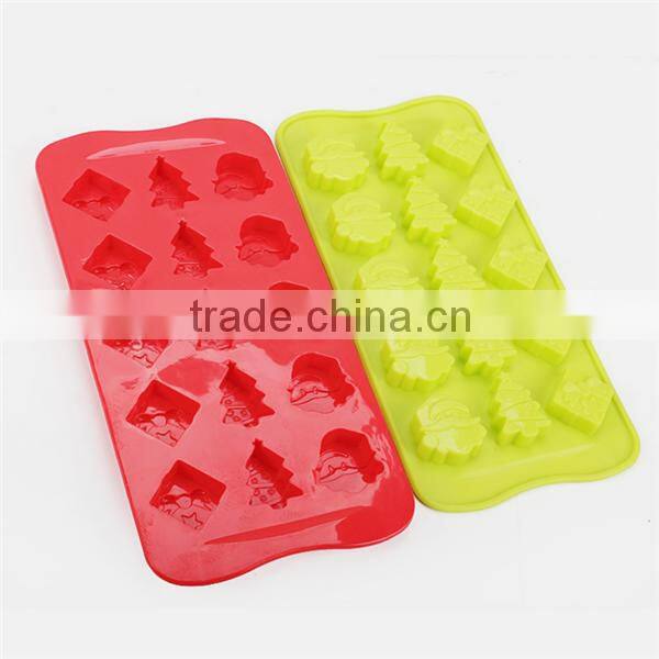 Various types of christmas ice mold
