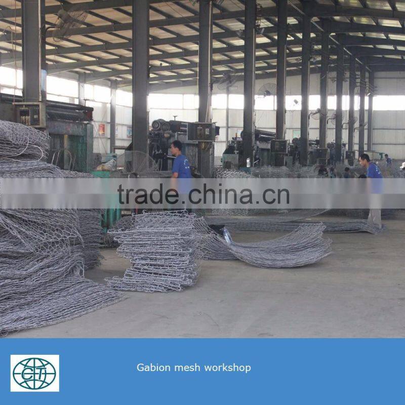 Galfan Wire Gabion Basket For Stone Wall