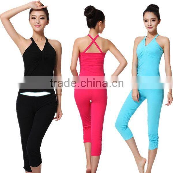 2015 Custom High Quality Womens Hot Selling Yoga Clothes