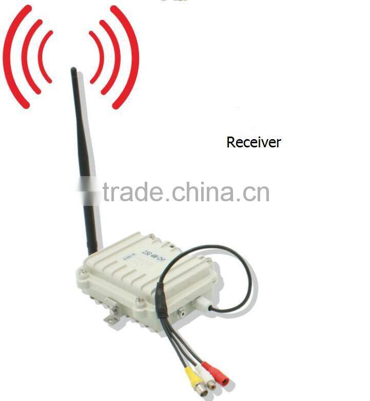 Best price 2.4GHz 4W waterproof wireless audio video sender transmitter & receiver 2.4GHz-1804