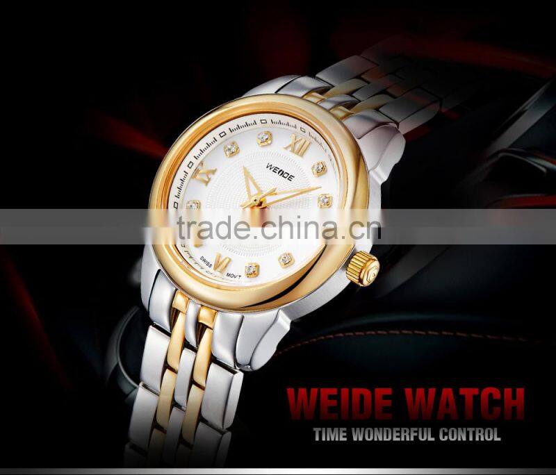 WEIDE WG-93008G-1 Wrist Watches For Couples Wholesale Alibaba China Supplier Steel Watch