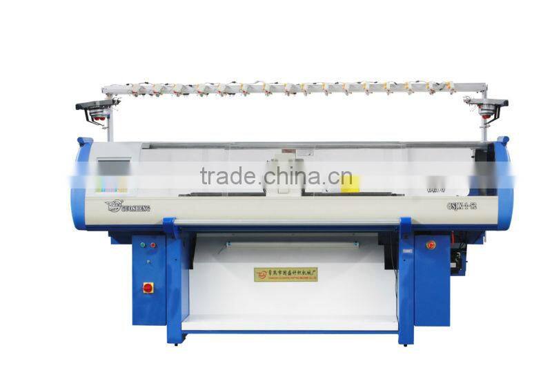 single system computerized flat knitting machine