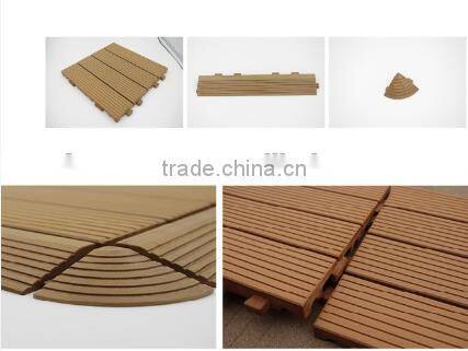 outdoor WPC floor pool deck tiles extruded plastic profile