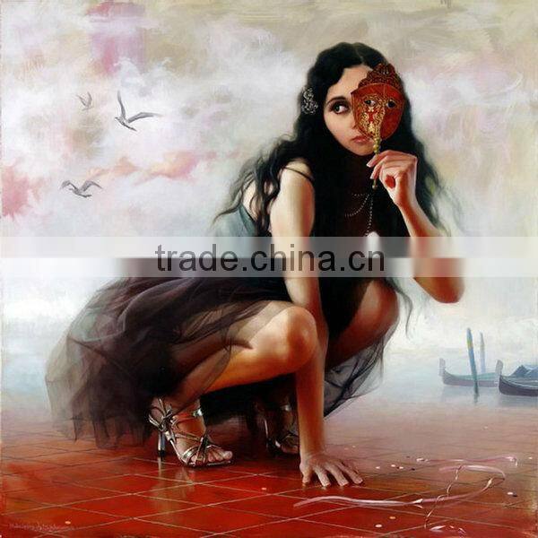 M-214 Modern Art Hot Sex Woman Oil Painting