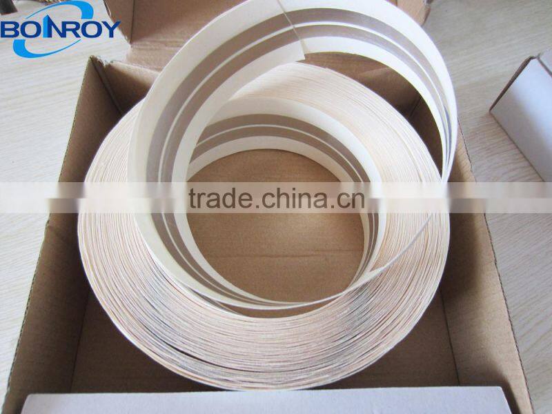 two strips of galvanized steel tape