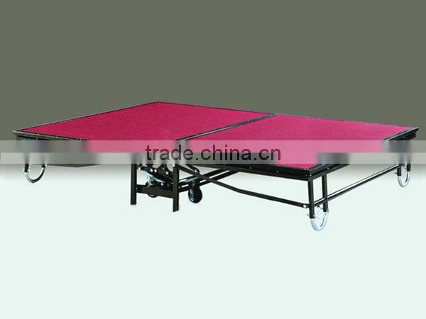 Outdoor equipmrent folding stage platform