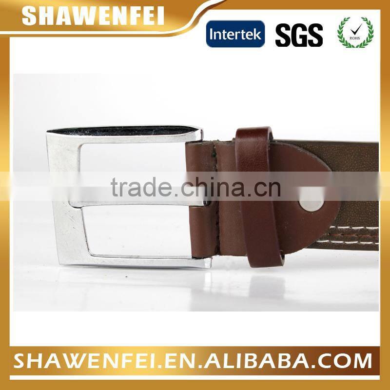 manufacturer adult fancy coat man belt with pu genuine leather