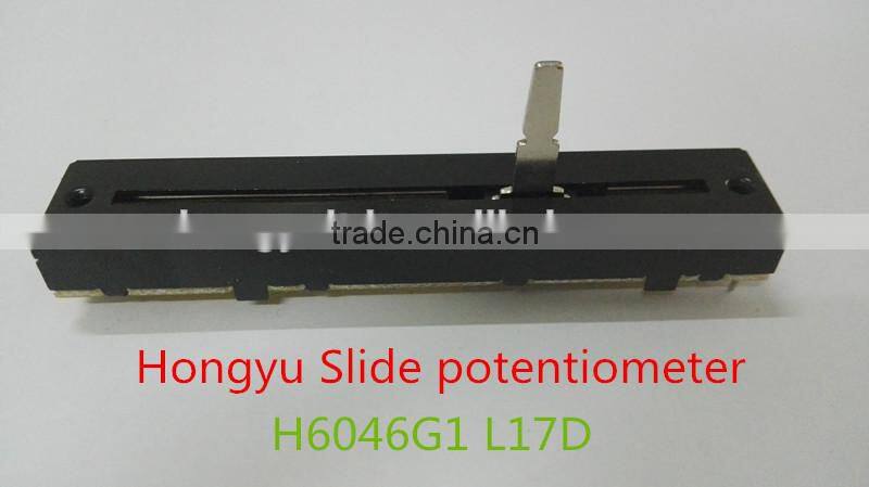 straight sliding potentiometer with 60mm travel,b10k potentiometer