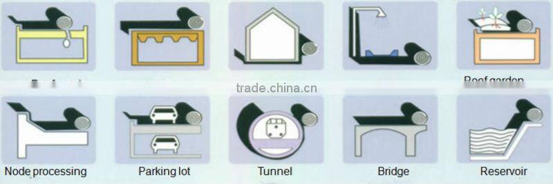 5mm SBS modified bituminous waterproof sheet with polyester tire