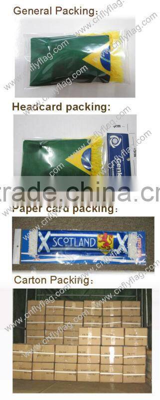 Top grade hot selling 2015 knitted mini fans scarf