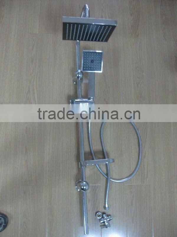 square rain shower set