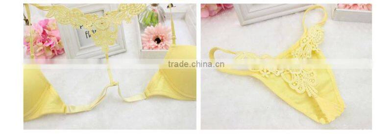 2015 Sexy Women Underwear Bras Set Front Closure Lace Women Bra Free Shipping